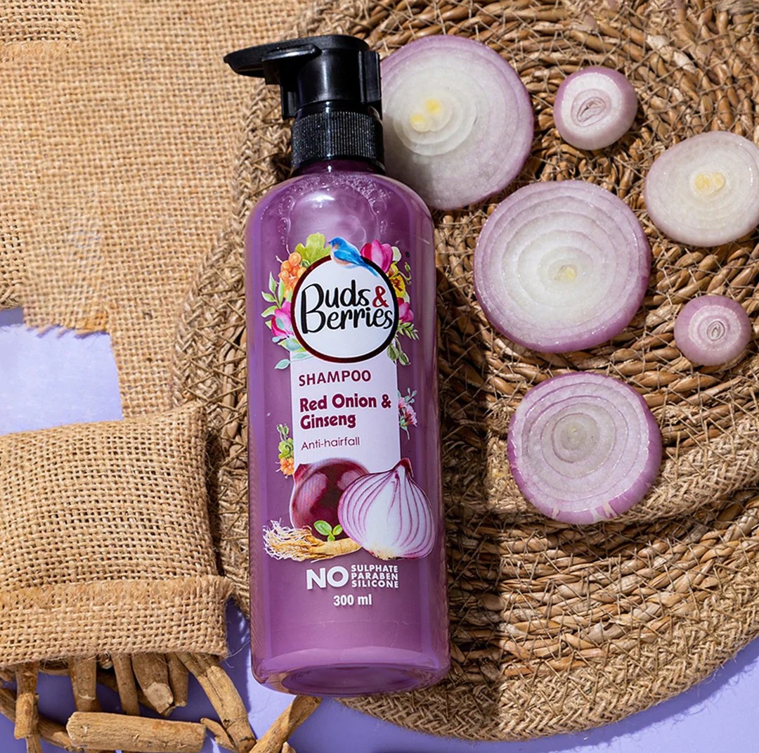 Buds and Berries Red Onion And Ginseng Anti Hair Fall Shampoo