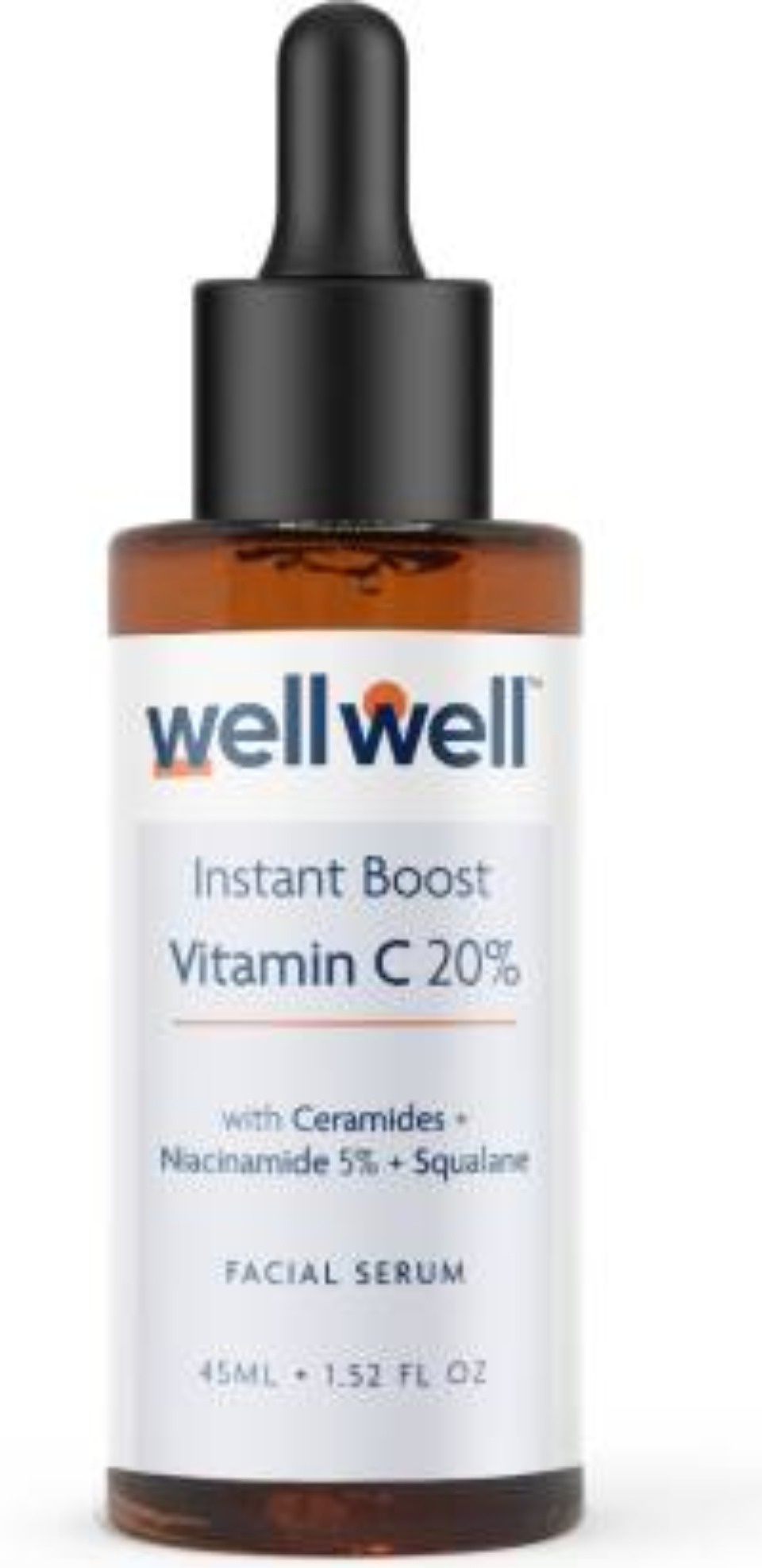 Wellwell Vitamin C 20% Face Serum With Niacinamide 5%,ceramides And Squalene