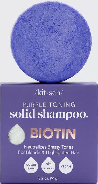 Kitsch Purple Toning Solid Shampoo Bar