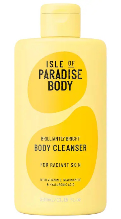 Isle of Paradise Brilliantly Bright Body Cleansing Wash With Vitamin C & Niacinamide