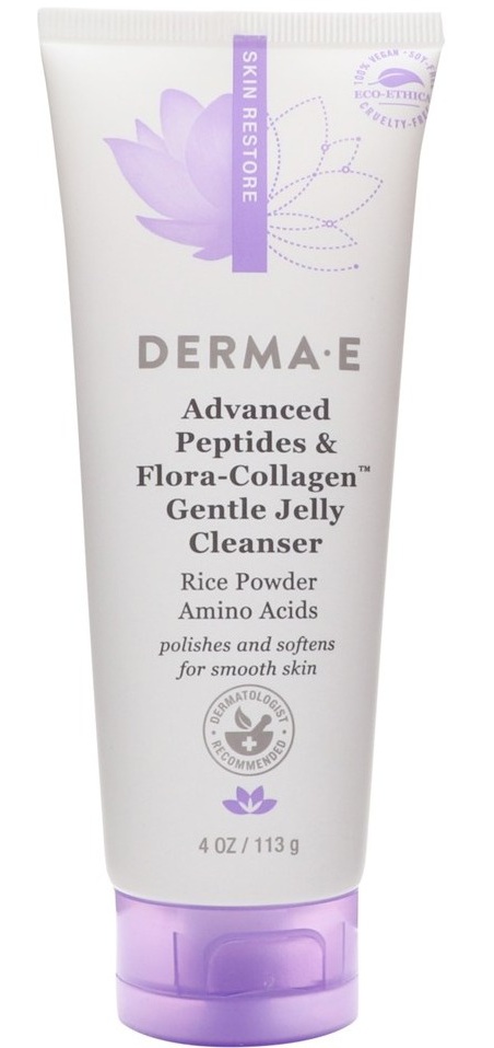 Derma E Advanced Peptides And Flora-collagen Gentle Jelly Cleanser