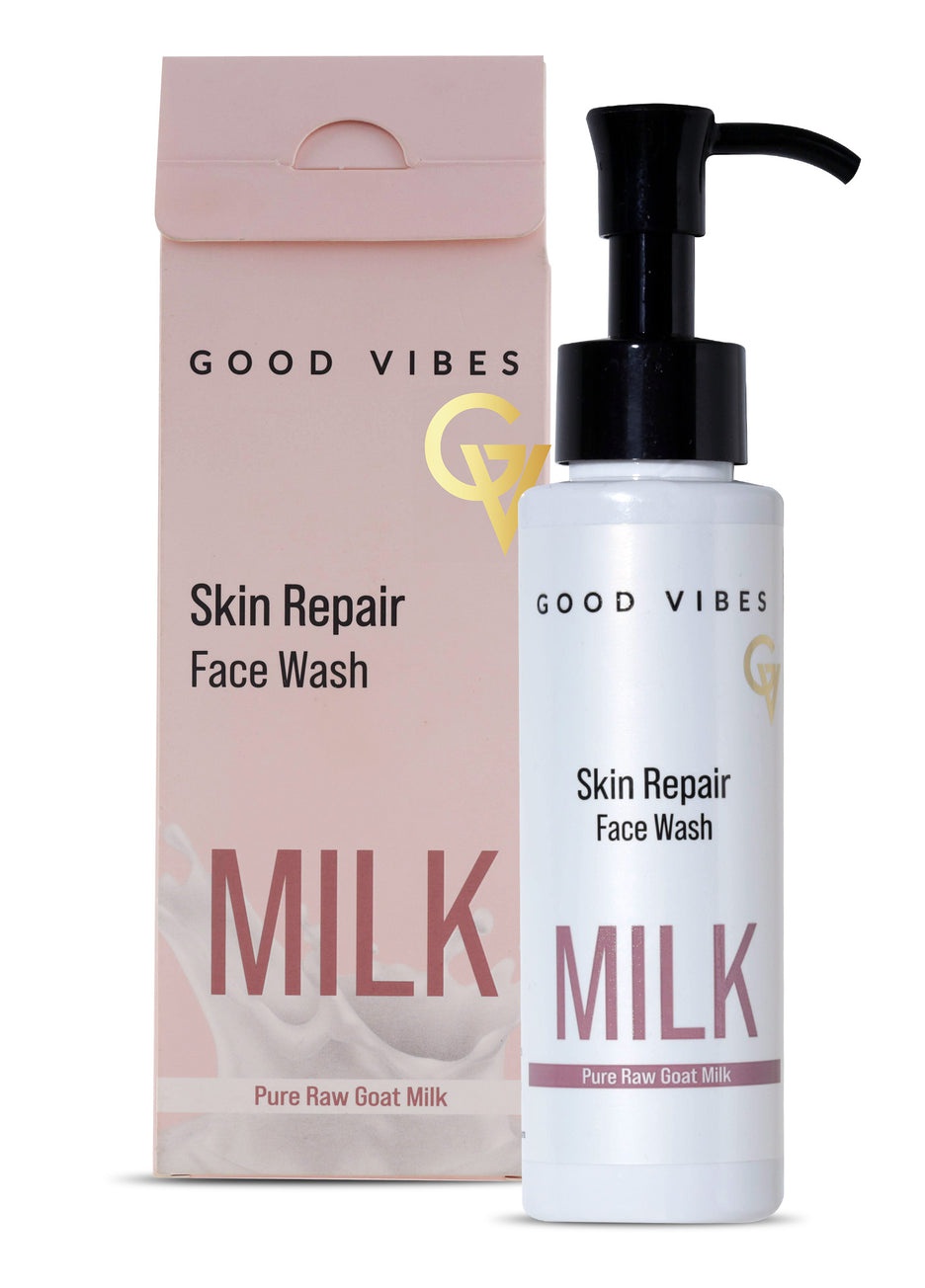 Good Vibes Skin Repair Facewash Milk | Pure Raw Goat Milk