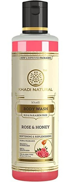 Khadi Natural Ayurvedic Rose And Honey Body Wash
