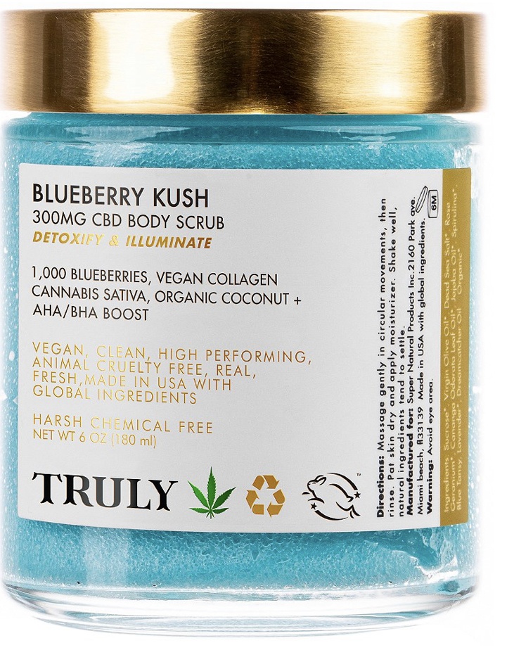 Truly Blueberry Kush Cbd Body Scrub