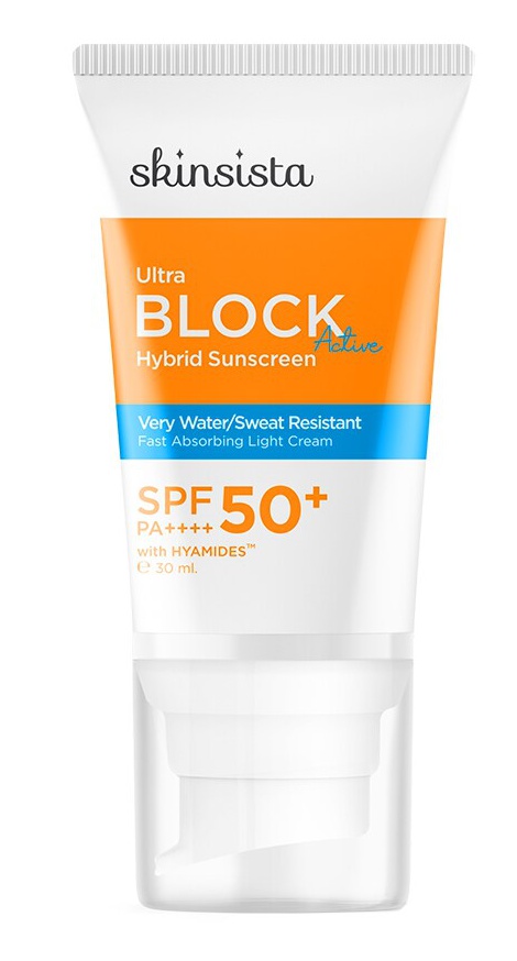 Skinsista Ultra Block Active Hybrid Sunscreen SPF50+ Pa++++ 30 Ml.