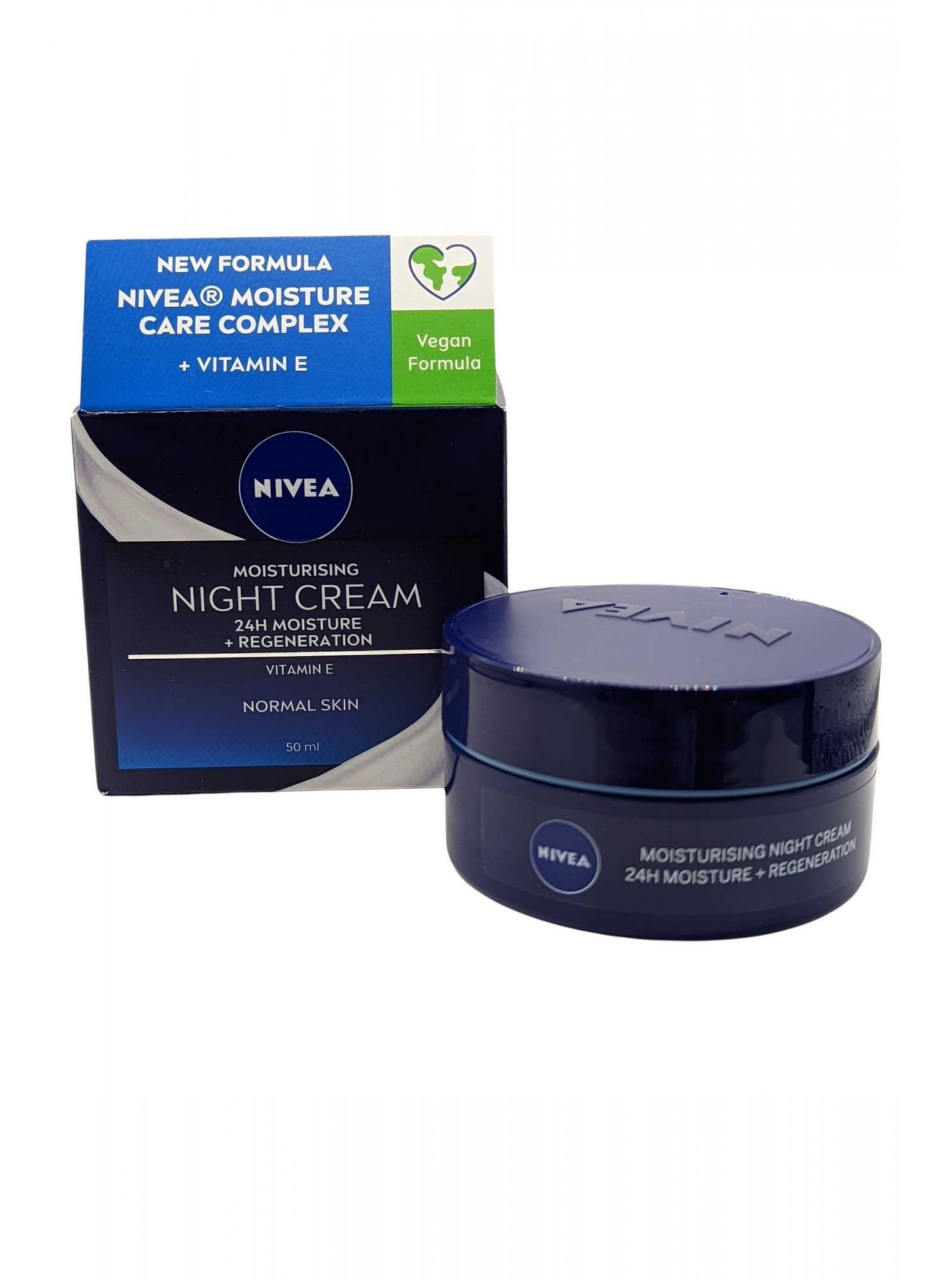 Nivea Moisturising Night Cream 24hr Moisture And Regeneration Vitamin E Normal Skin