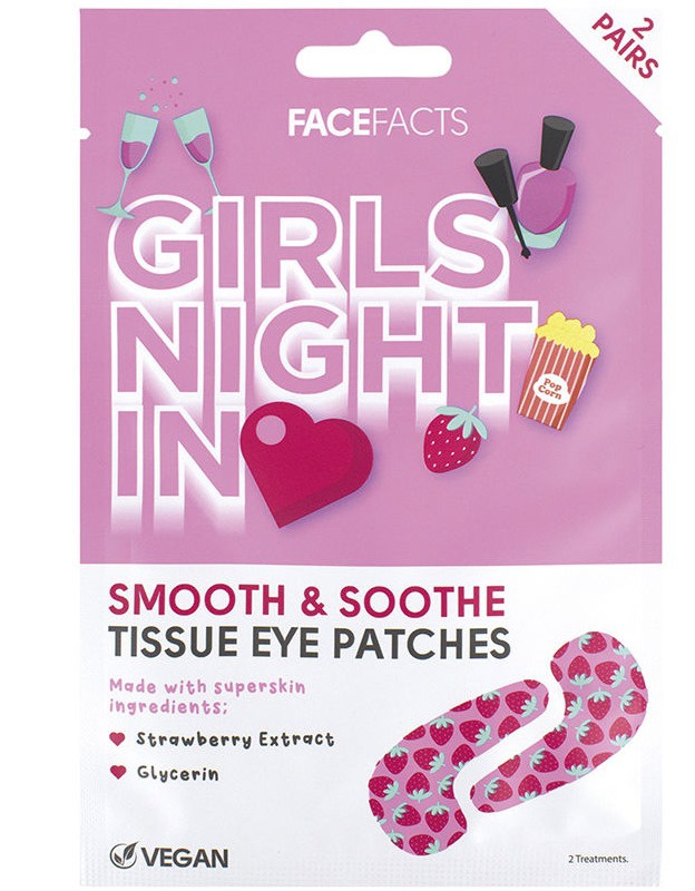 Face facts Girls Night In Smooth & Soothe Eye Tissue Patches