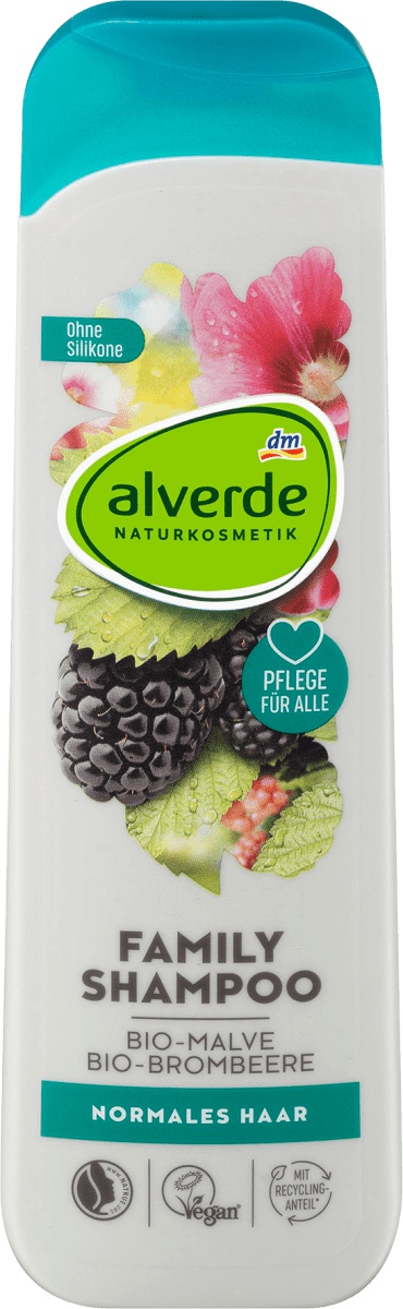 Alverde Naturkosmetik Family Shampoo Malve Brombeere