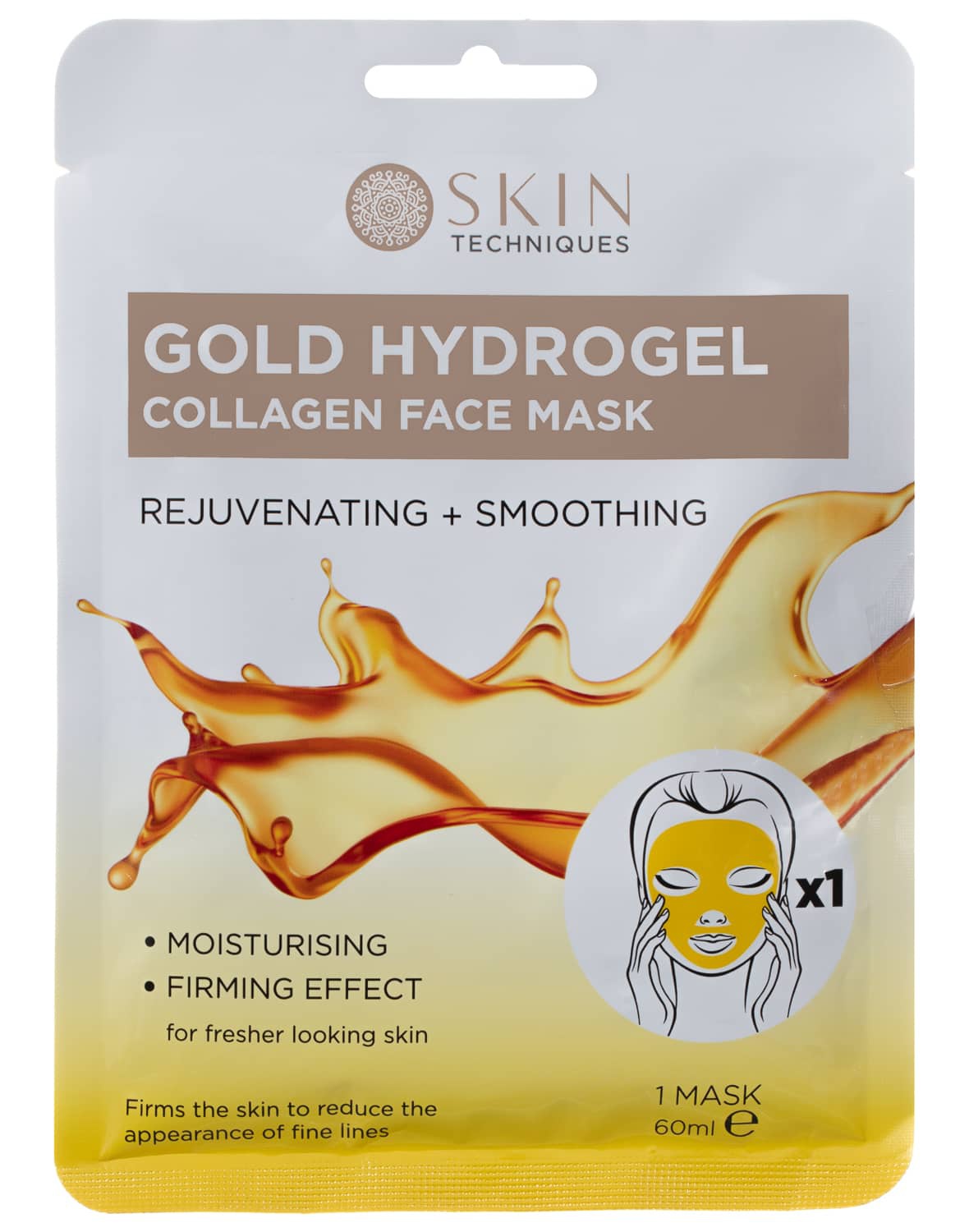 Skin techniques Gold Hydrogel Collagen Face Mask