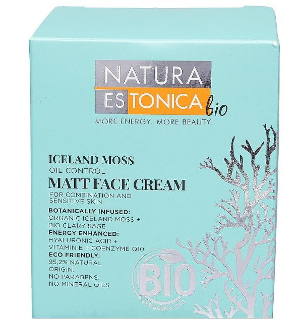 Natura Estonica Bio Iceland Moss Oil Control Matt Face Cream