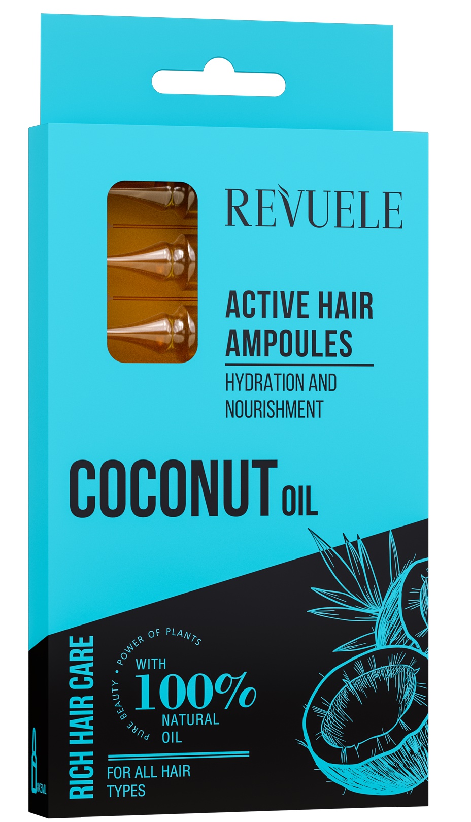 Revuele Coconut Oil Active Hair Ampoules