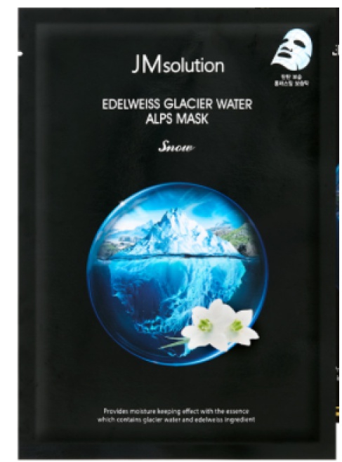 JM Solution Edelweiss Glacier Water Alps Mask