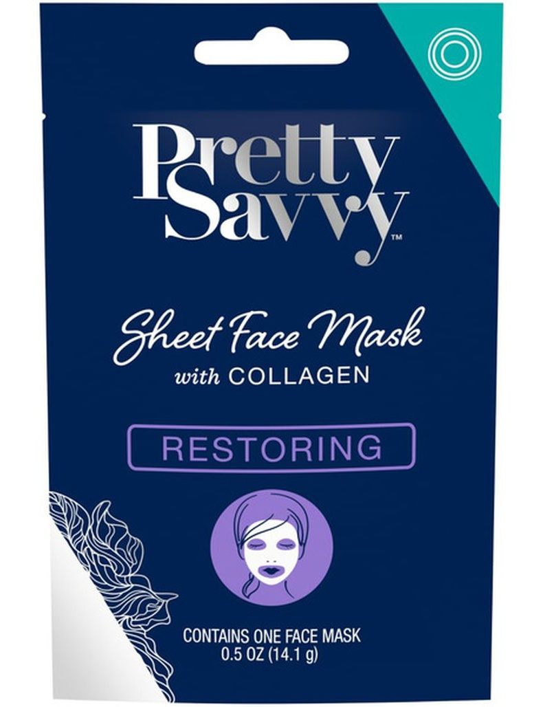 Pretty Savvy Restoring Sheet Face Mask With Collagen