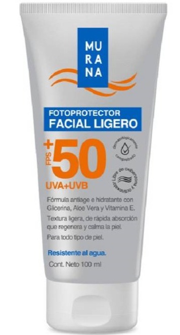 Murana Fotoprotector Facial Ligero FPS 50+