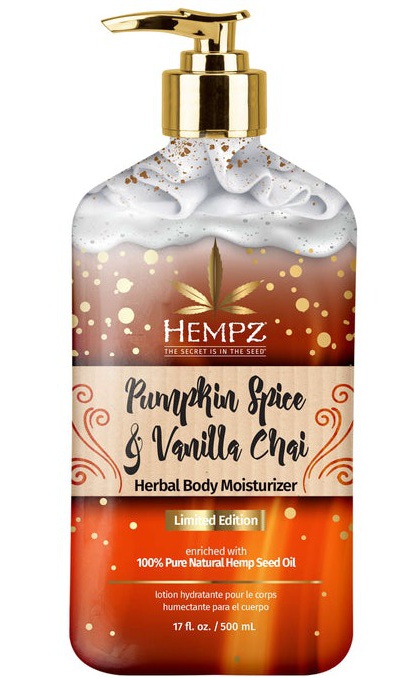 Hempz Pumpkin Spice & Vanilla Chai Herbal Body Moisturizing Lotion