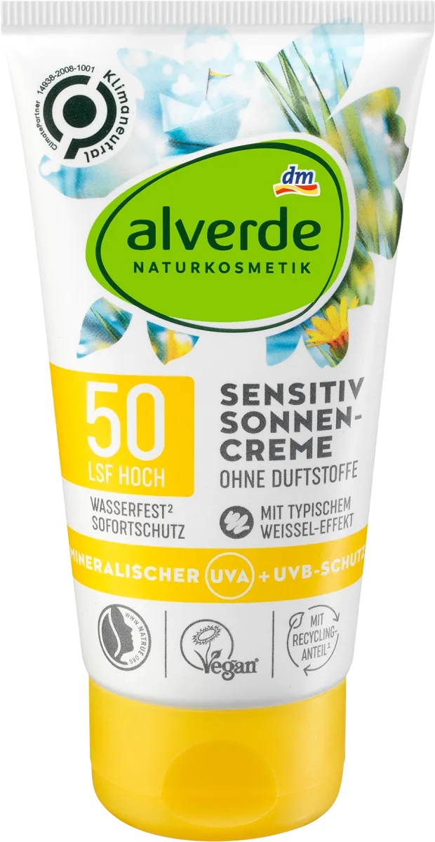 alverde Sensitiv Sonnencreme LSF 50