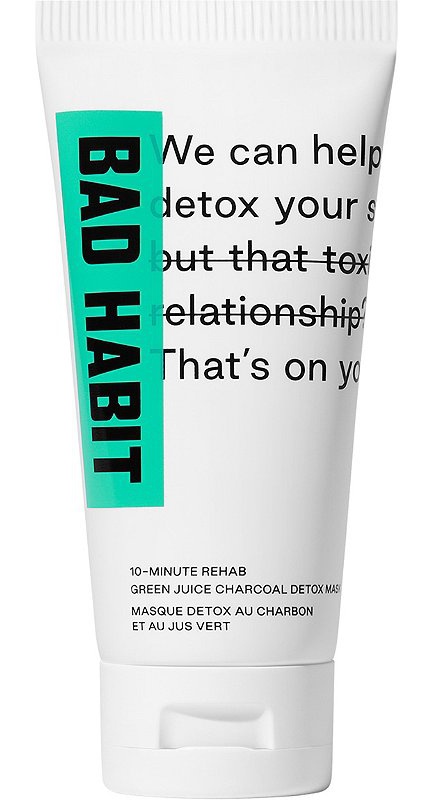 Bad Habit 10-Minute Rehab Green Juice Charcoal Detox Mask