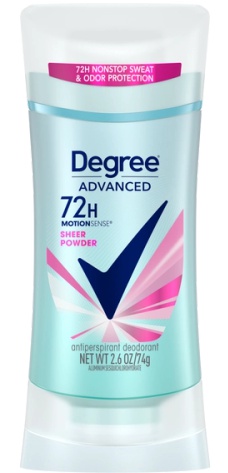 Degree Advanced 72h Motionsense Sheer Powder Antiperspirant Deodorant