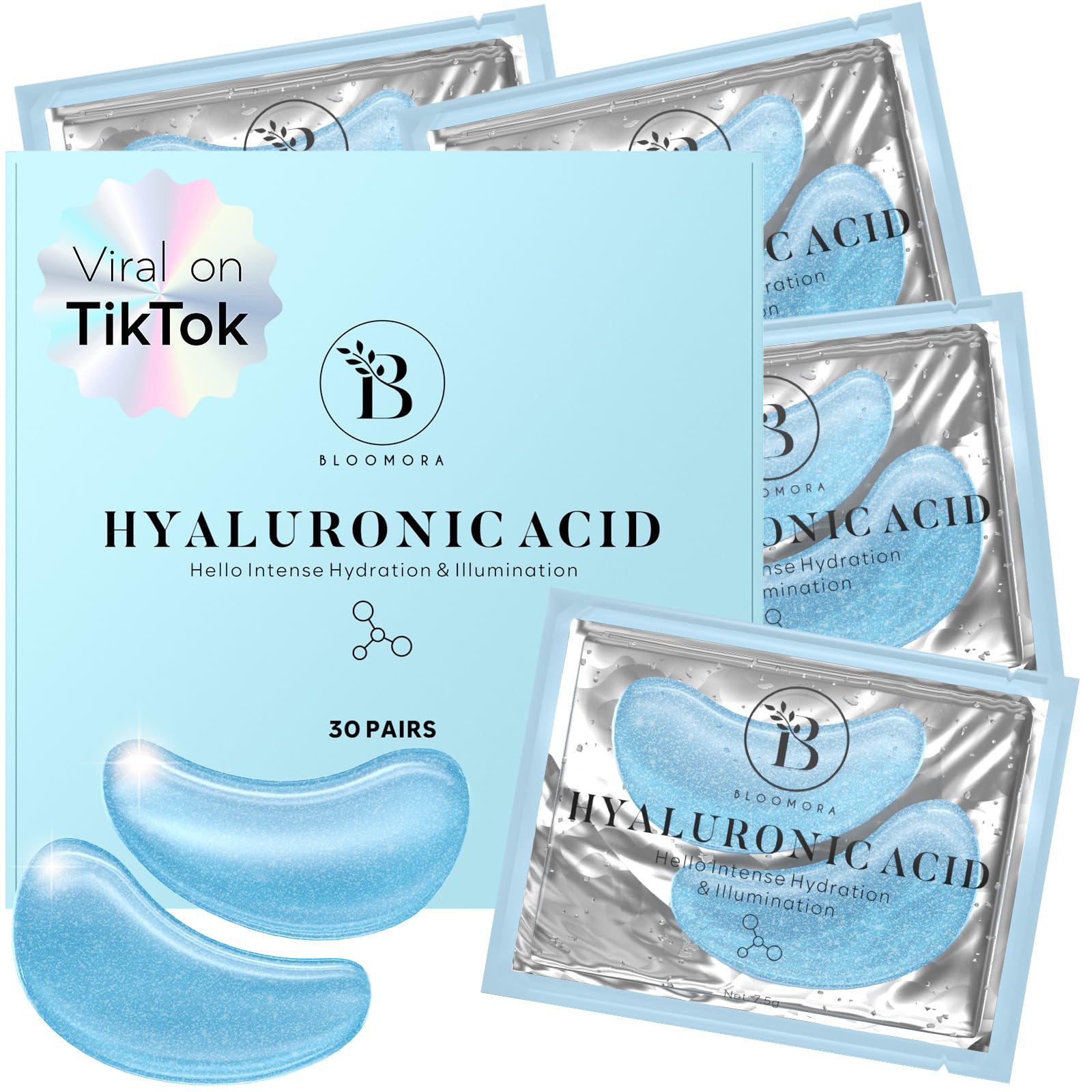 Bloomora Hyaluronic Acid Under Eye Patches