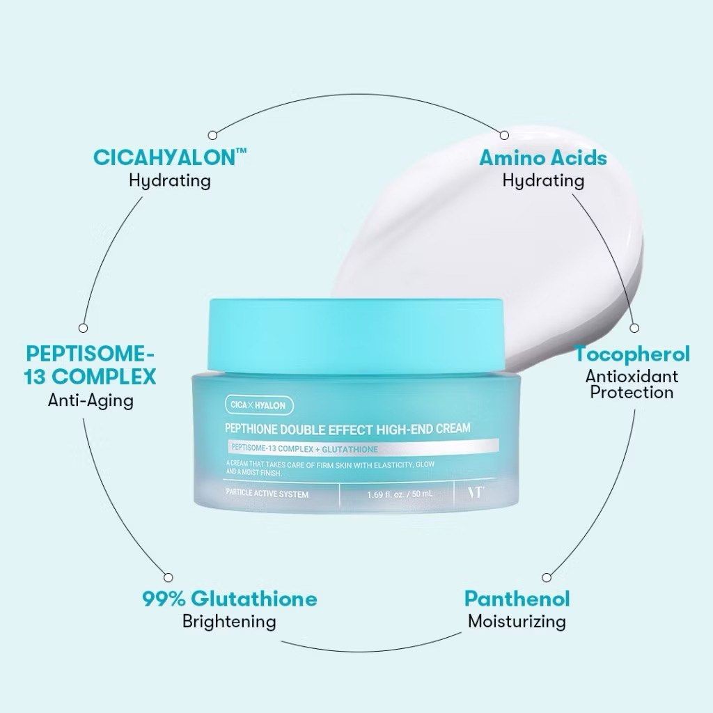 VT Cosmetics Vt Cica X Hyalon Pepthione Double Effect High-end Cream