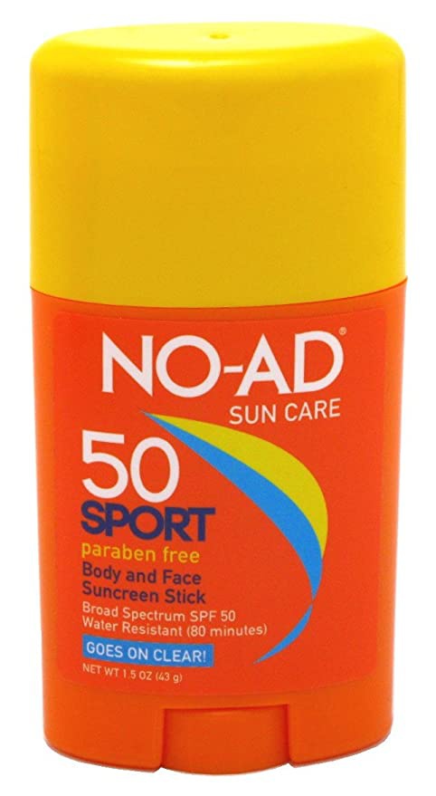 No Ad Sport Sun Care Body and Face Stick SPF