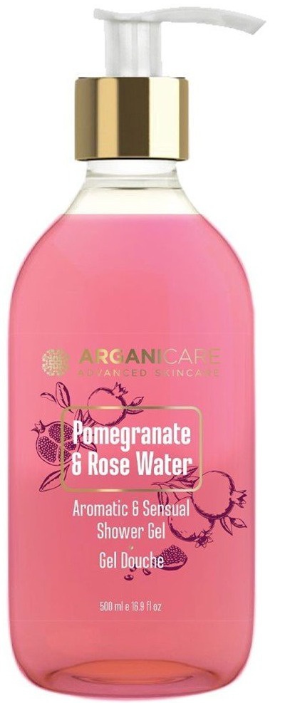 ARGANICARE Pomegranate & Rose Water Shower Gel