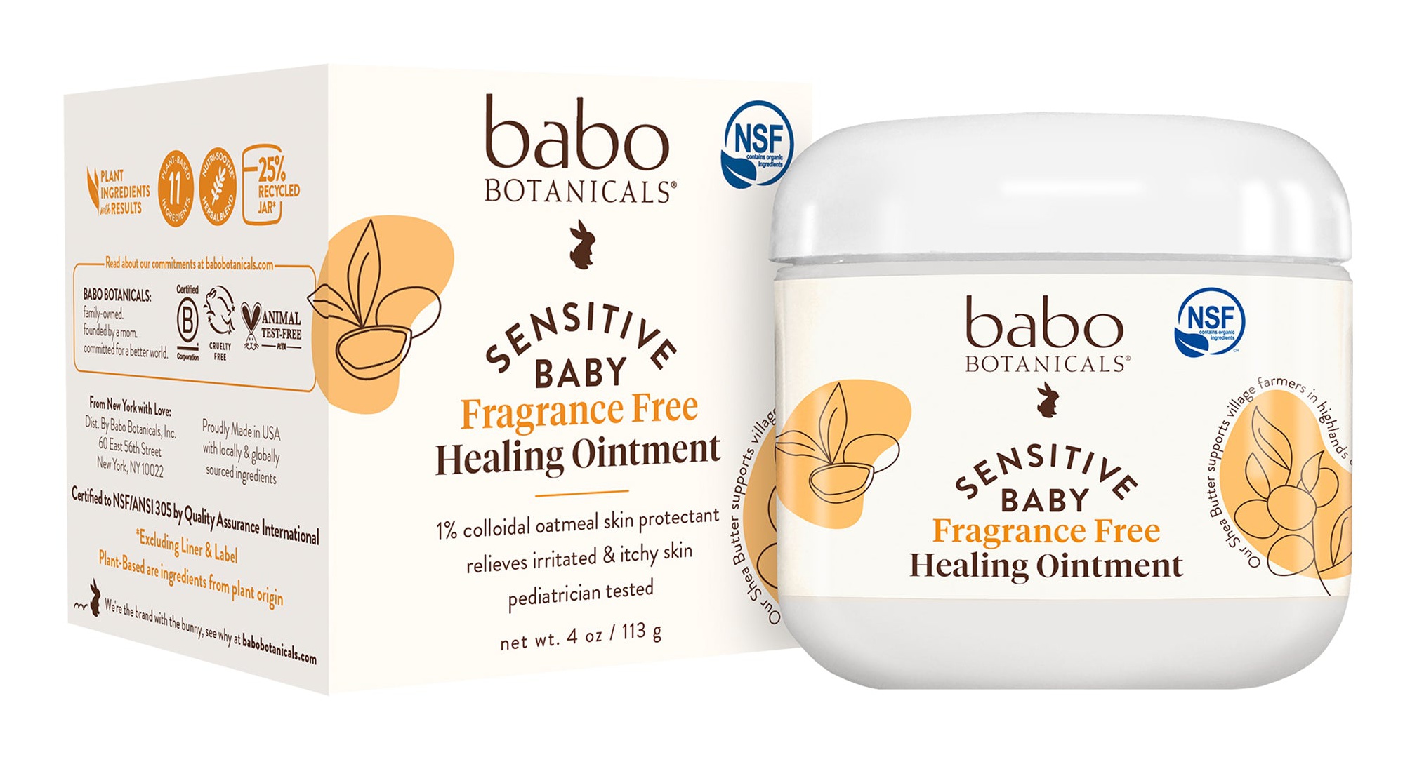 Babo Botanicals Sensitive Baby All Natural Healing Ointment