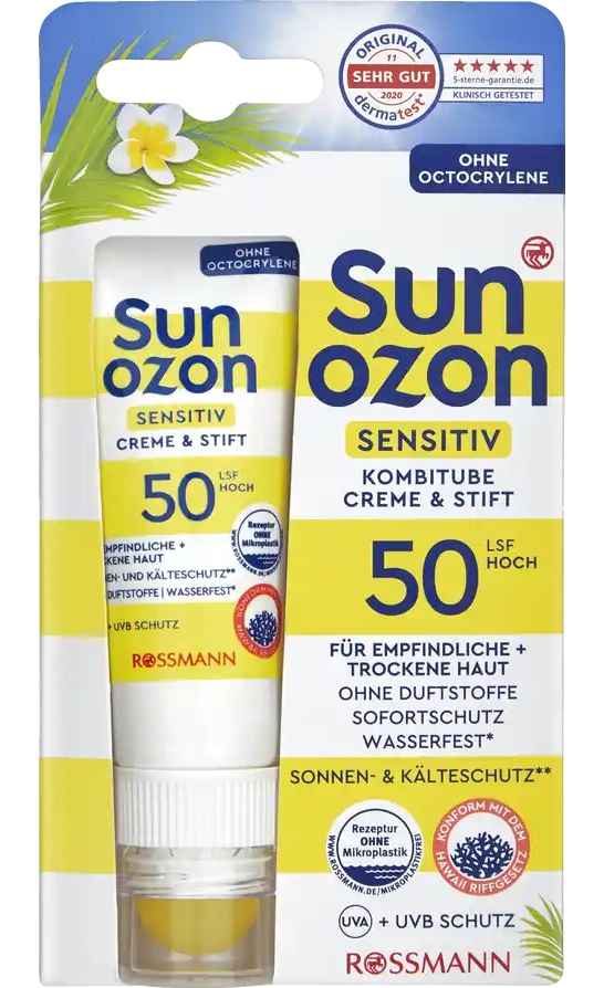 Sun Ozon Sensitiv Kombitube Creme & Stift LSF 50