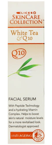 Clicks skincare collection White Tea & Q10 Anti-Ageing Facial Serum