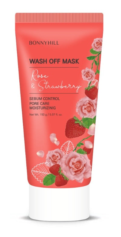 Bonny Hill Rose And Strawberry Wash Off Mask