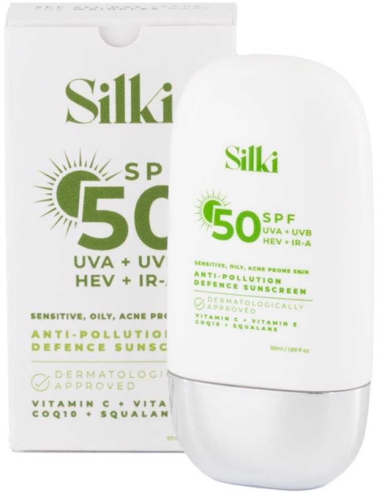 Silki 50SPF Anti Pollution Defence Sunscreen