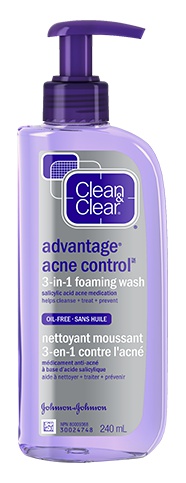 Clean & Clear Advantage Acne Control 3-In-1 Foaming Wash