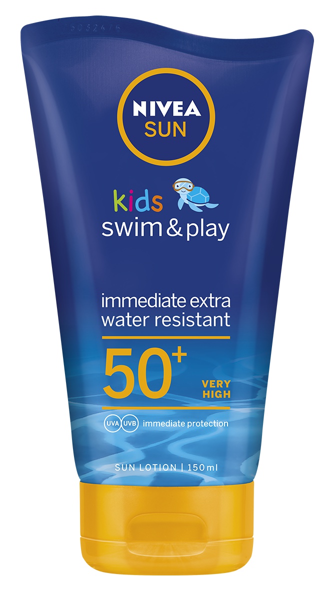 Nivea Sun Kids Swim & Play Sun Lotion (150 Ml) Sunscreen With Spf 50+,