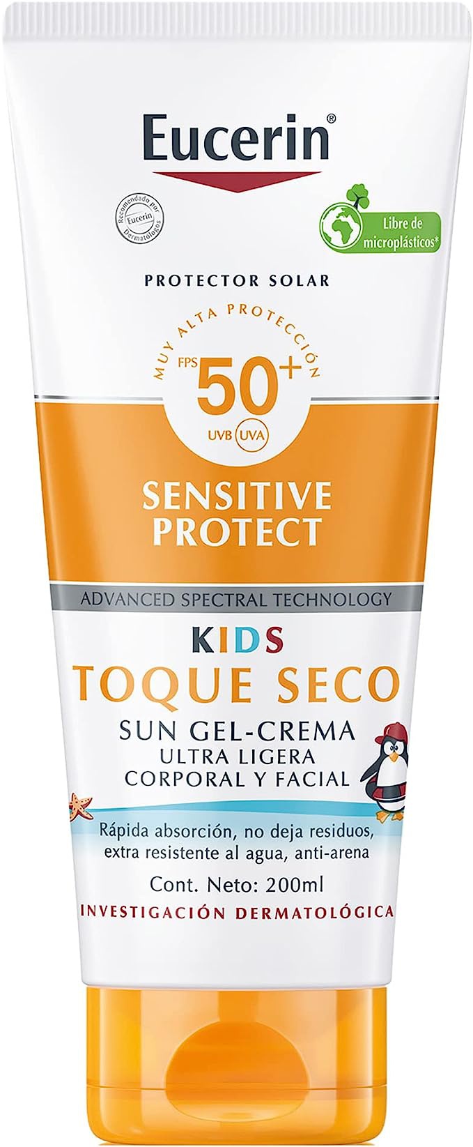 Eucerin Sun Kids Sensitive Protect Toque Seco Gel-crema Ultra-ligera FPS50+