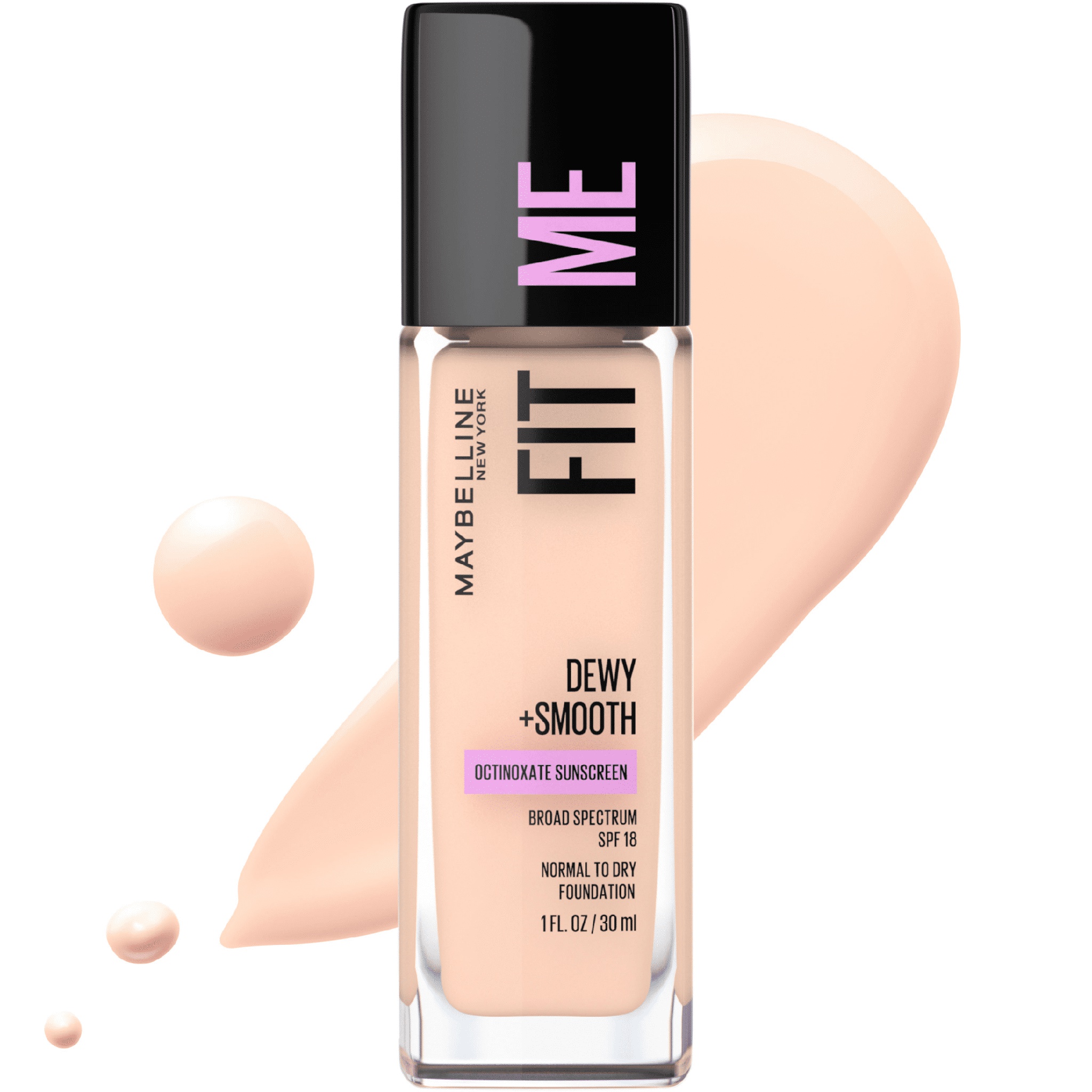 Maybelline New York Fit Me Foundation Luminous +smooth SPF 18