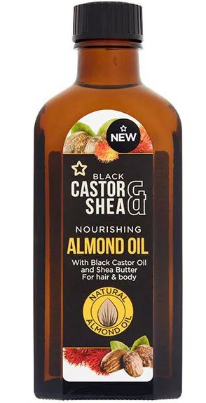 Superdrug Black Castor & Shea Nourishing Almond Oil