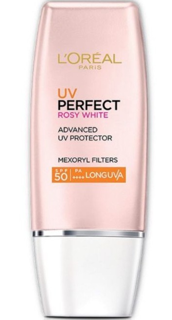 L'Oreal UV Perfect Rosy White SPF50 Pa++++ Long UVA
