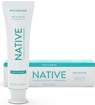 Native Fluoride Anticavity Toothpaste Whitening Wild Mint & Peppermint Oil