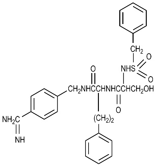 Benzylsulfonyl D-Seryl Homophenylalanine Amidinobenzamide Acetate