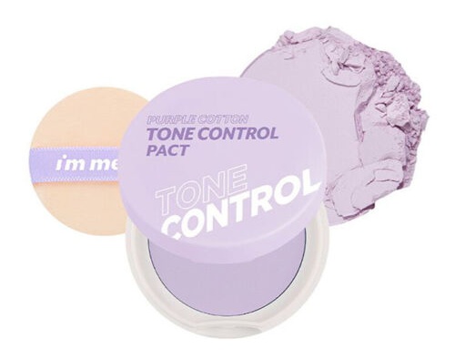 I'm Meme Purple Cotton Tone Control Pact