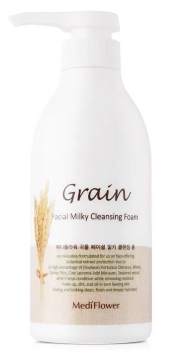 MediFlower Grain Facial Milky Cleansing Foam