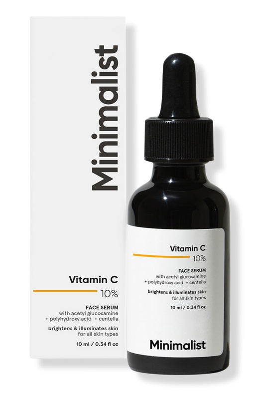 minimalist Vitamin C 10% Brightening Face Serum + Phas