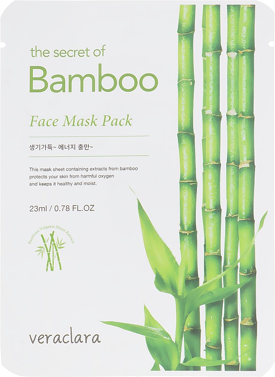 Veraclara The Secret Of Bamboo Face Mask Pack