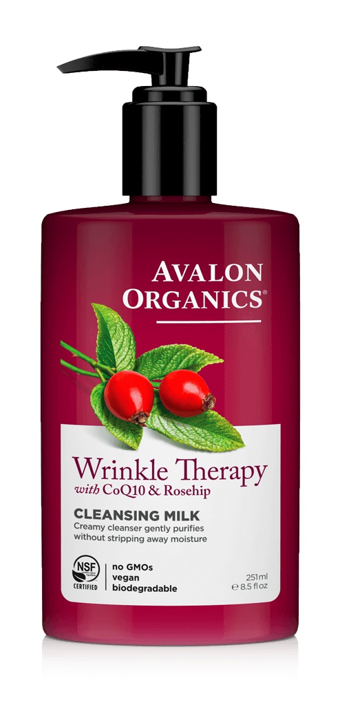 Avalon Organics Wrinkle Therapy With Coq10 And Rosehip Cleansing Milk