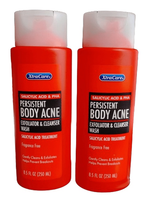 XtraCare Salicylic Acid & PHA Persistent Body Acne Exfoliator & Cleanser Wash