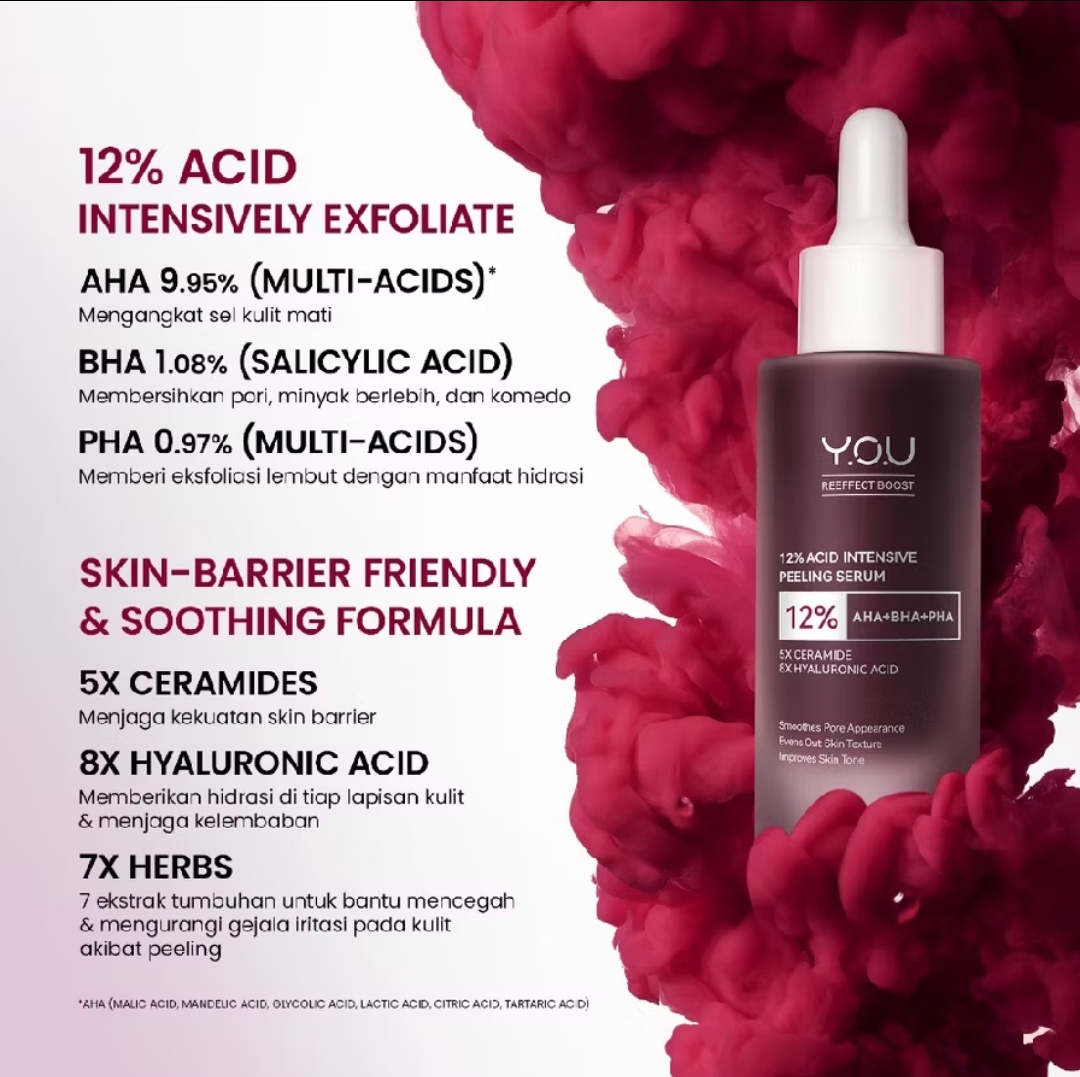 Y.O.U. 12% Acid Intensive Peeling Serum AHA BHA PHA