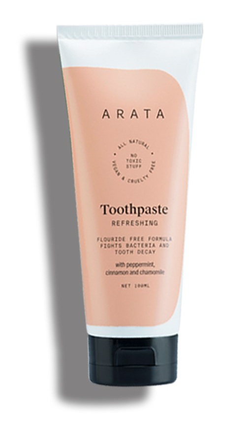 Arata Zero Chemicals Natural Refreshing Toothpaste With Peppermint, Cinnamon & Chamomile