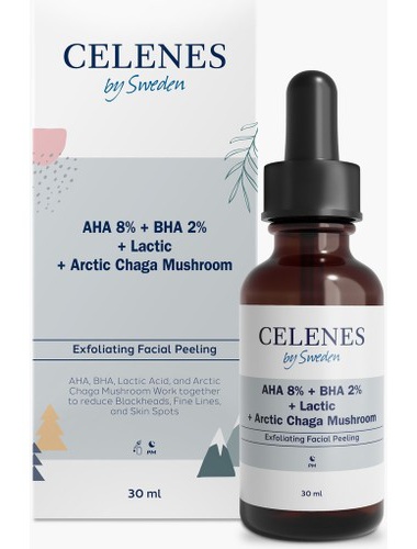 Celenes AHA + BHA + Lactic + Arctic Chaga Mushroom