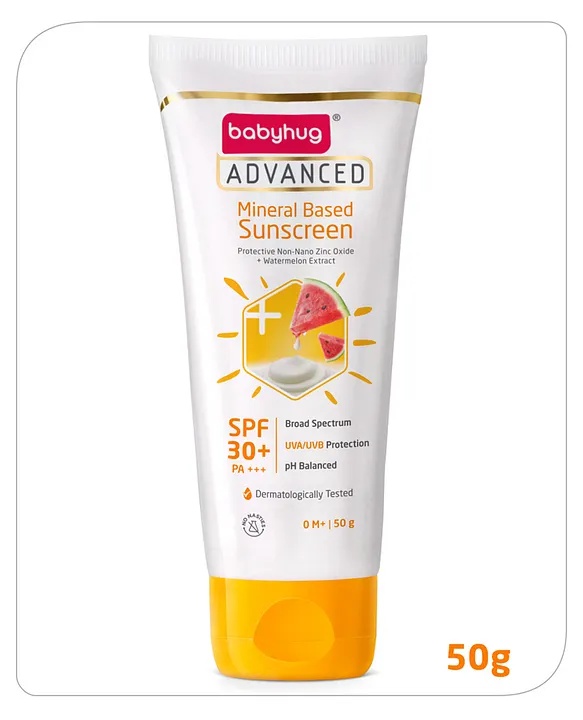 Babyhug Mineral Based Sunscreen SPF 30+ Pa+++