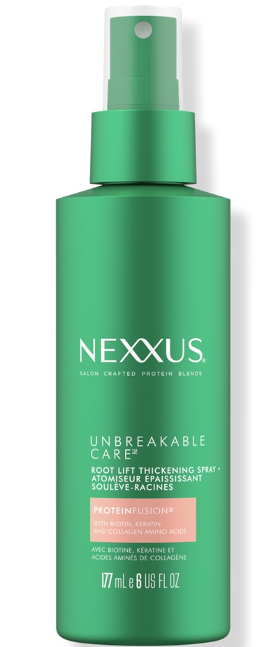 Nexxus Unbreakable Care Root Lift Hair Thickening Spray With Keratin, Collagen, Biotin For Fine And Thin Hair